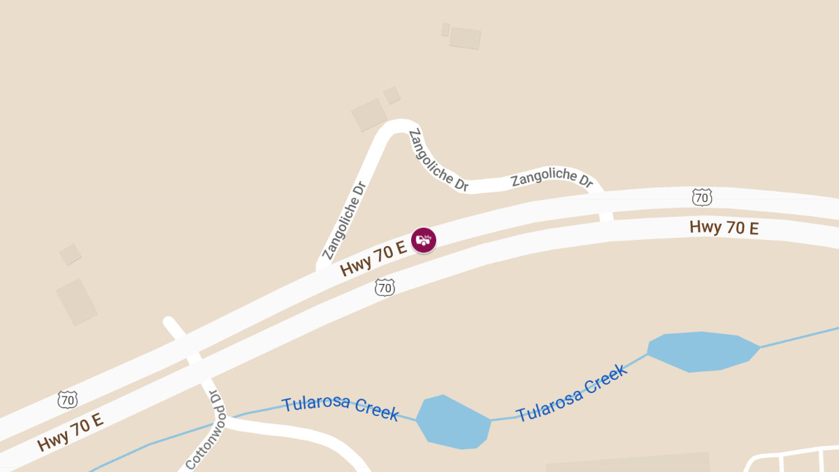 Injuries in Fiery Single-Vehicle Accident on Hwy 70 near Mile Marker 246