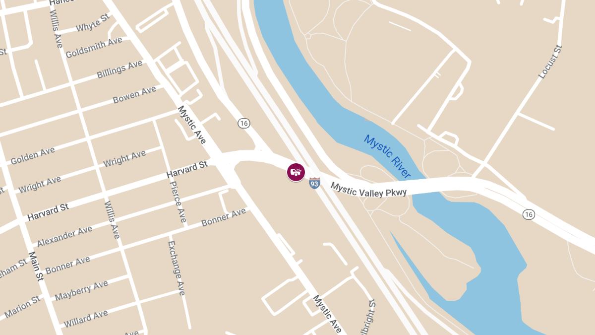 Injuries in Motor Vehicle Accident on I-93 SB near Mystic Ave