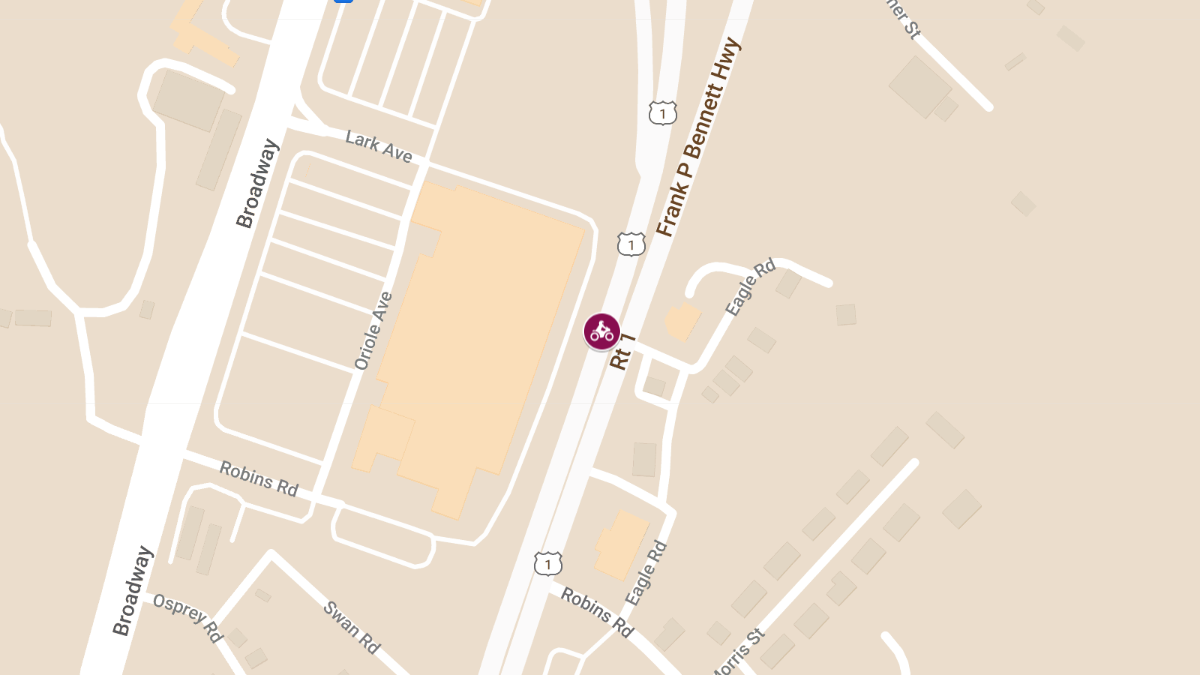 Injuries in Motorcycle Crash at Rte 1 & Lark Ave