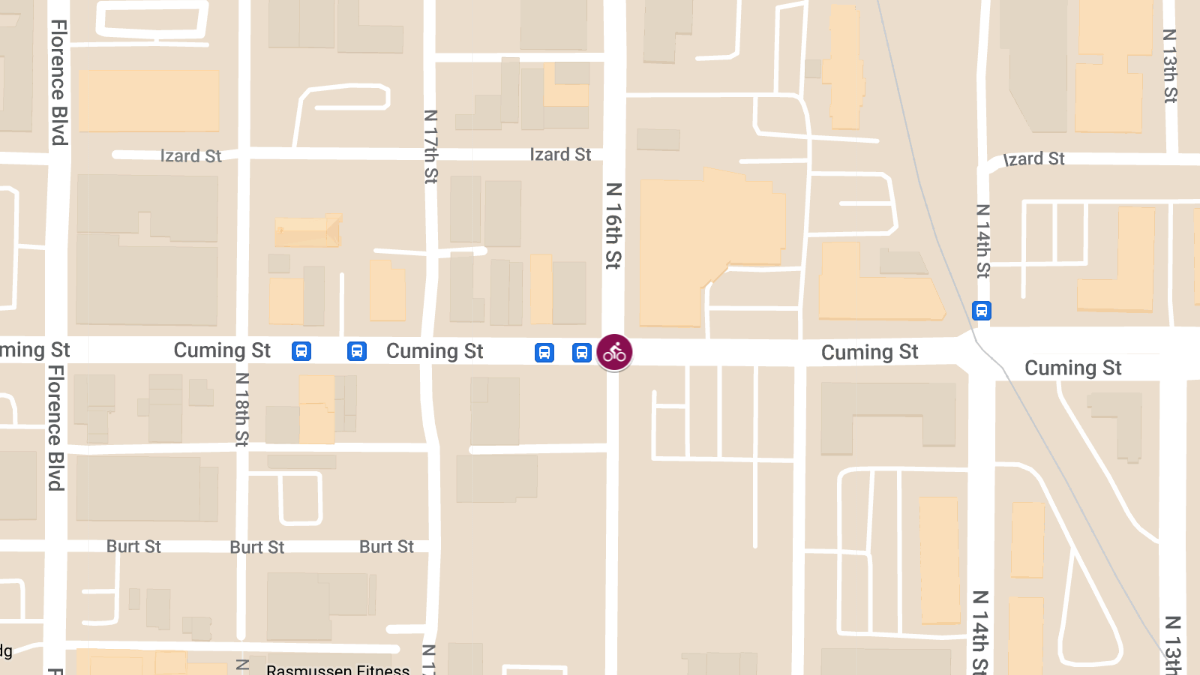 Injury Accident Car vs. Bicycle at 16th and Cuming Street