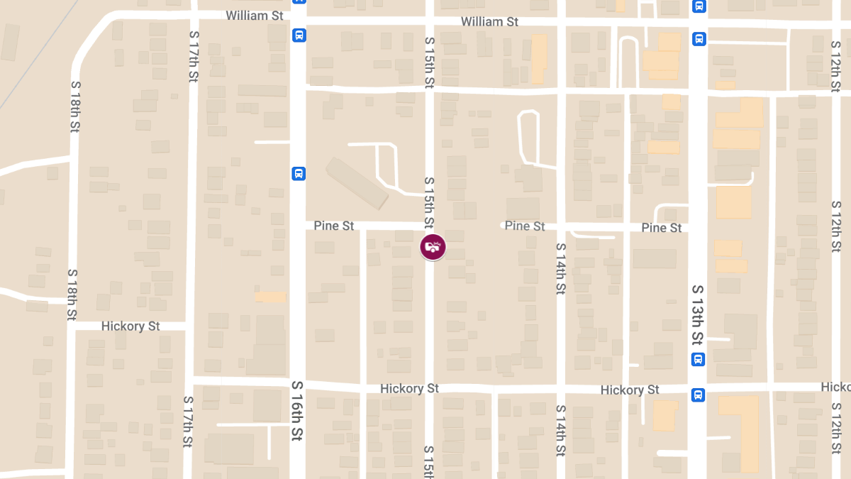 Injury Accident Reported at 15th St and Pine St