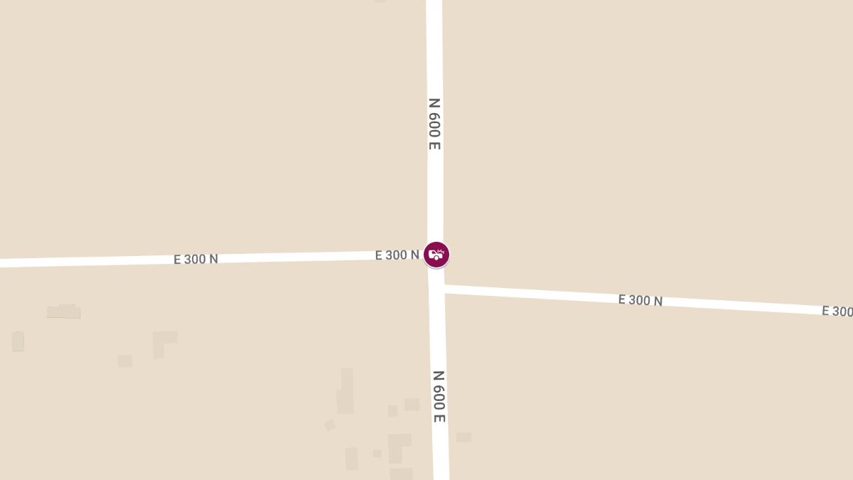 Injury Accident at 600 E and 300 S