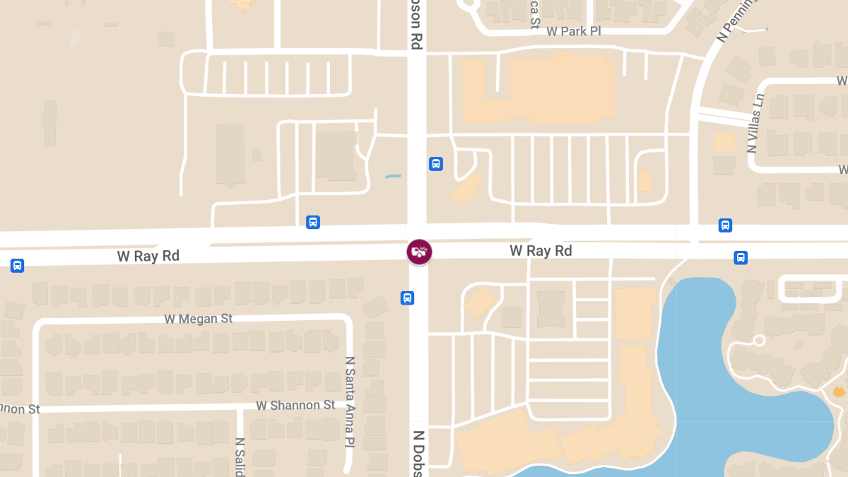 Injury Accident at Dobson Rd south of Ray Rd