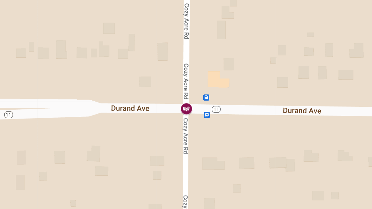 Injury Accident at Durand Ave/Cozy Acre Rd