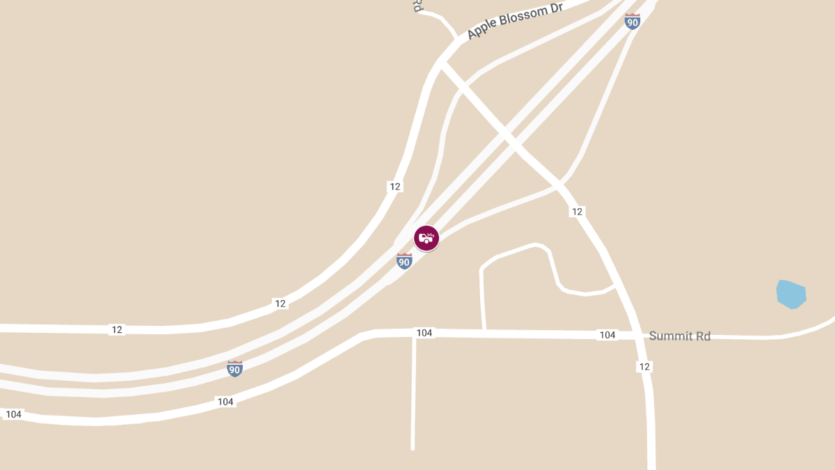 Injury Accident at Eastbound I90 near Nodine Hill