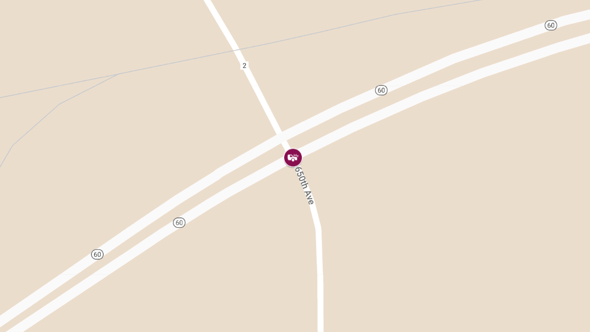Injury Accident at HWY 60 and 650th Ave