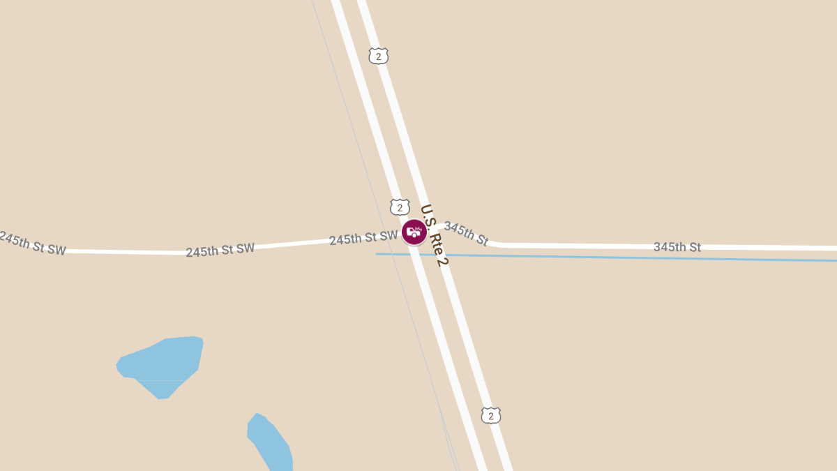 Injury Accident at Highway 2 and County Road 46