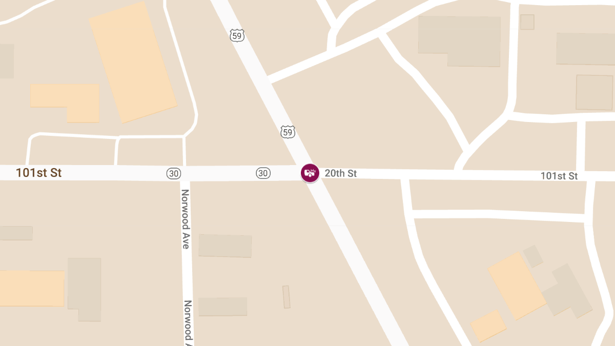 Injury Accident at Highway 59 and Highway 30 West