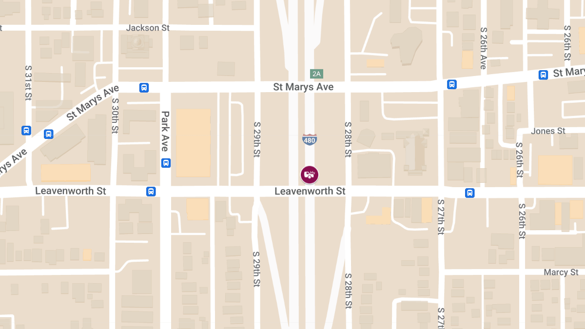 Injury Accident at I-480 and Leavenworth St