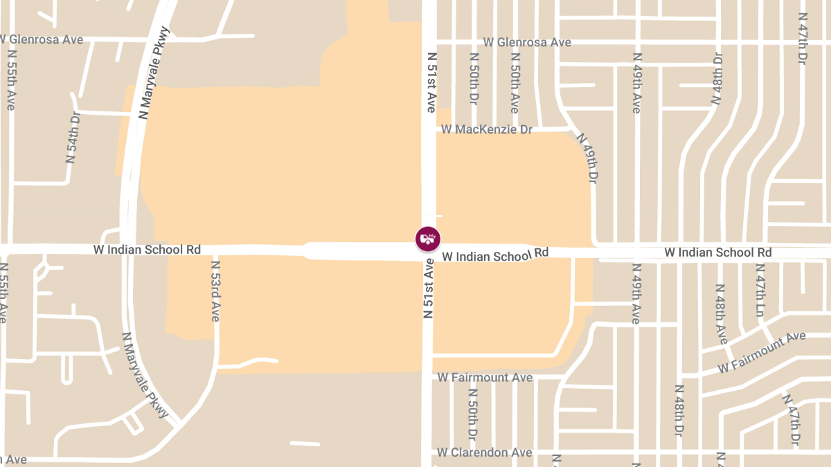 Injury Accident at Indian School Rd and 51st Ave