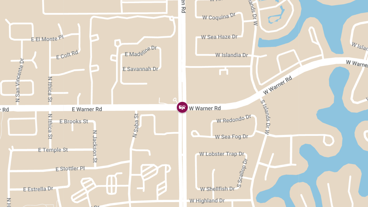 Injury Accident at McQueen Rd at Warner Rd