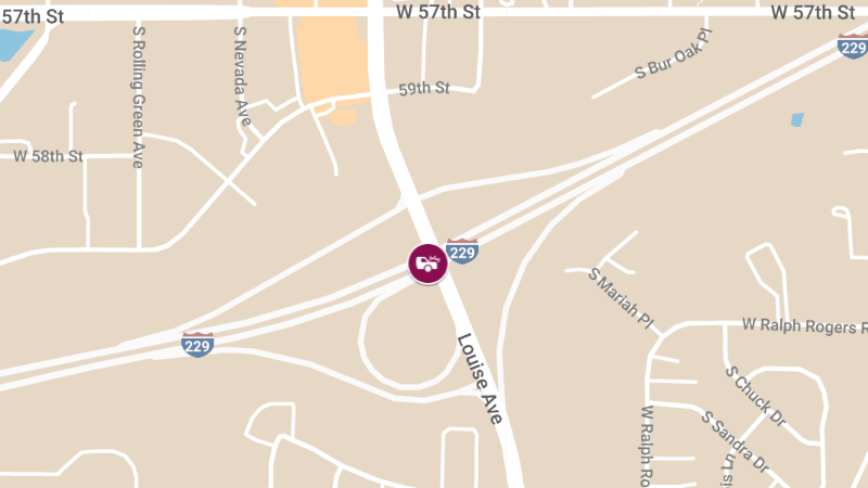 Injury Accident on I229 at Louise Ave