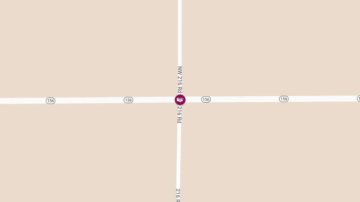 Injury Accident on Kansas Highway 156 at Hodgeman County Rd 216