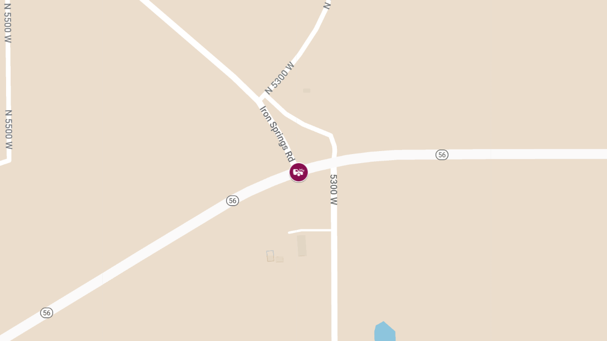 Injury Accident on SR 56 at MP 56 (Iron Springs Rd)