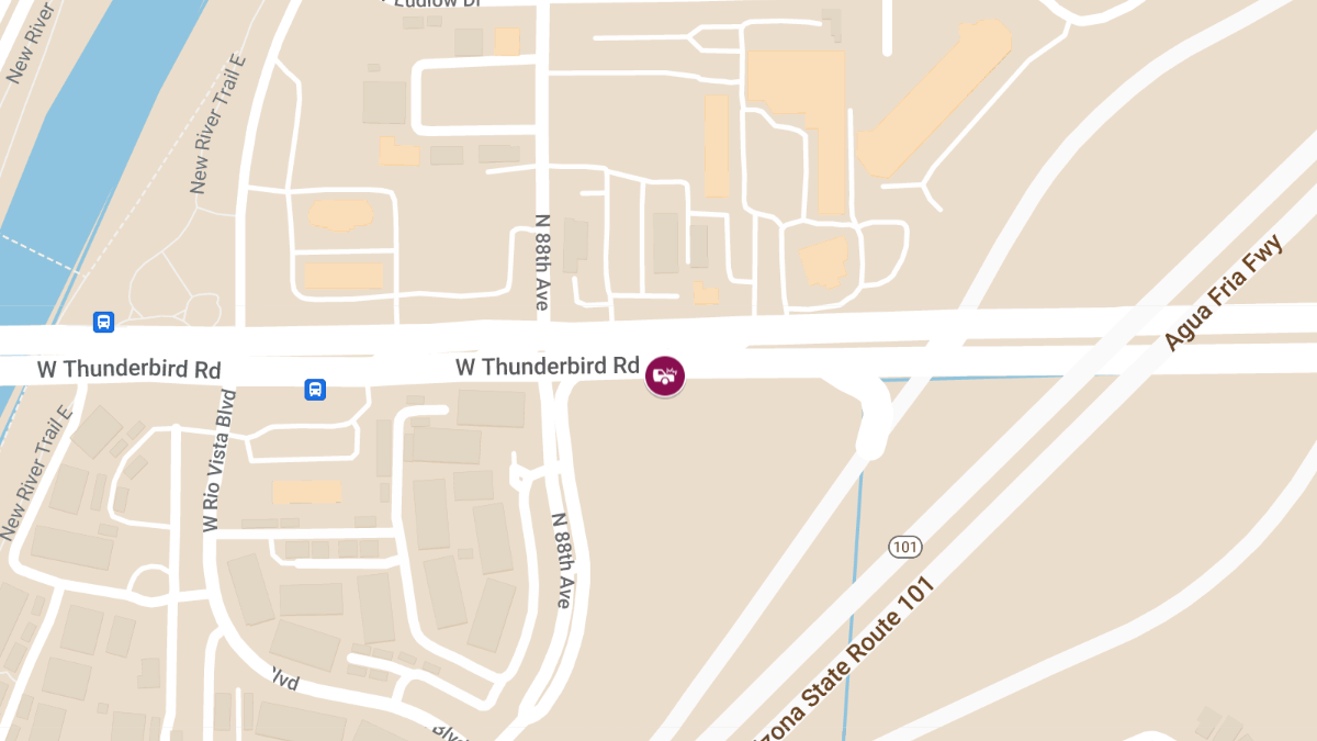 Injury Accident on Thunderbird Rd West of Loop 101