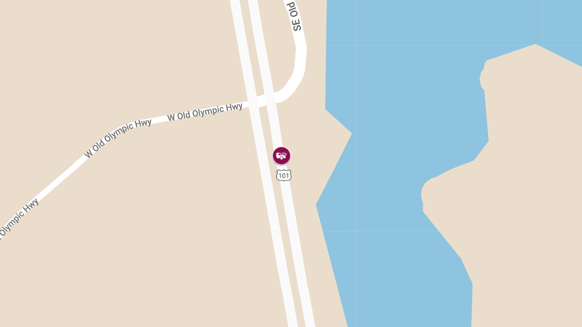 Injury Accident on US101 Northbound near Old Olympic Hwy