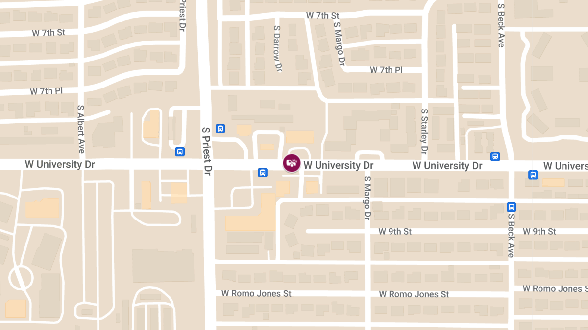 Injury Accident on University Dr East of S Priest Dr