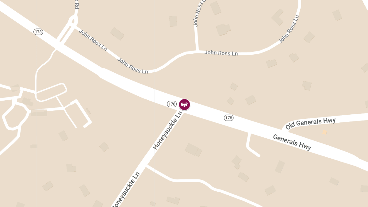 Injury Collision at Generals Hwy and Honey Suckle Ln