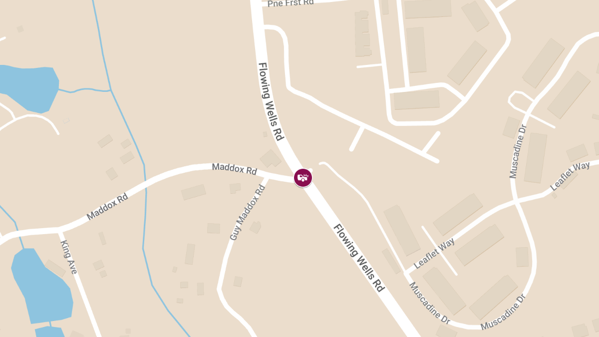 Injury Crash at Flowing Wells Rd and Muscadine Dr
