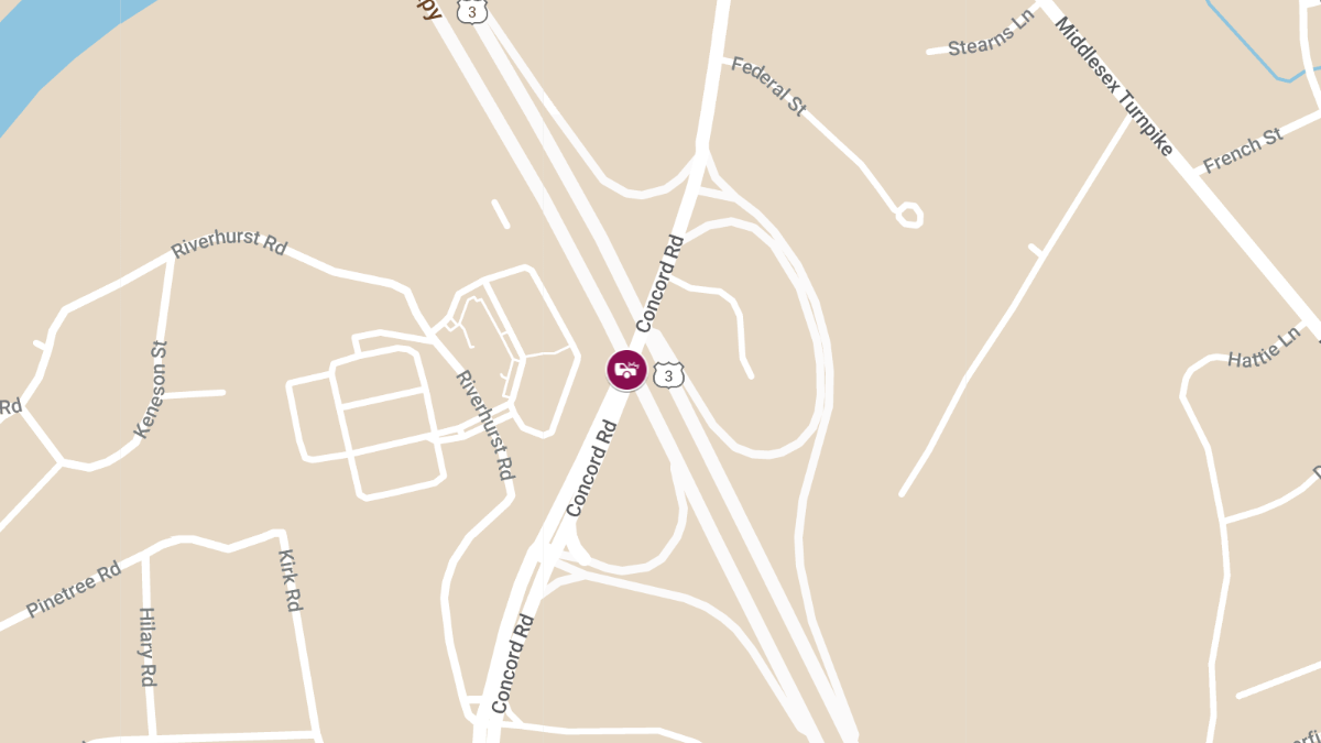 Injury Crash at Rte 3 NB & Concord Rd