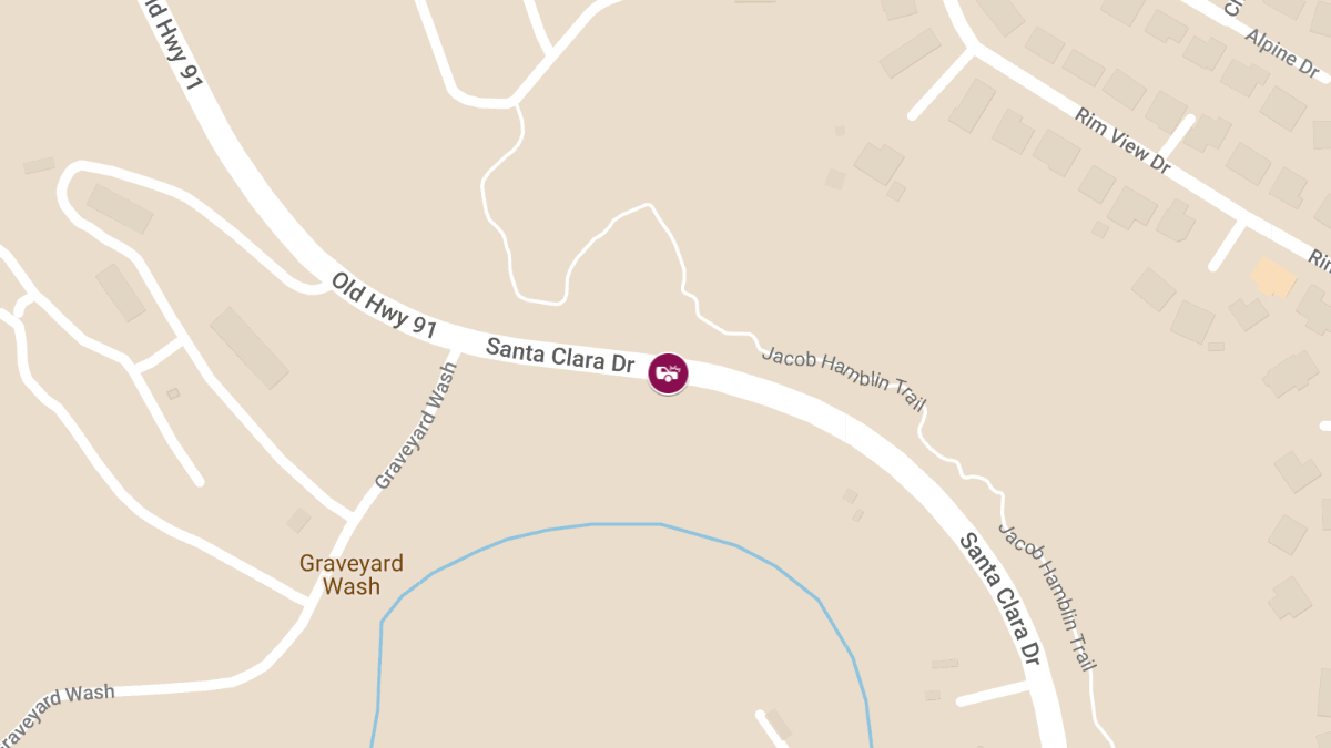 Injury Reported in Crash on W Santa Clara Dr