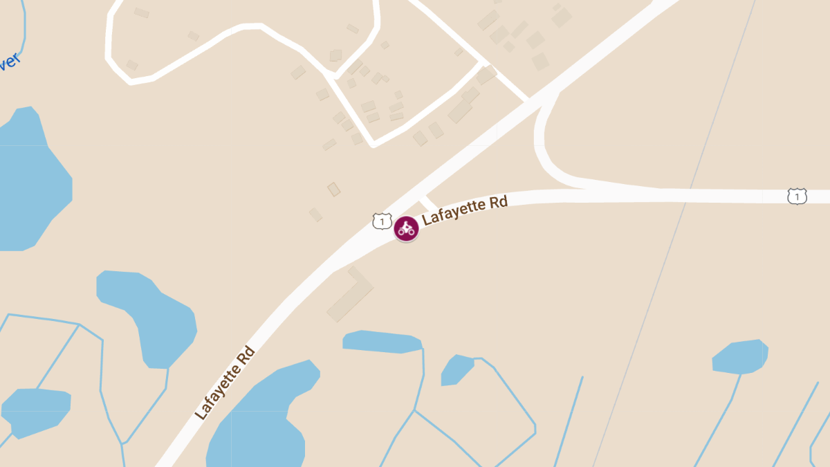 Injury Reported in Motorcycle Crash on Lafayette Rd (Rte 1)