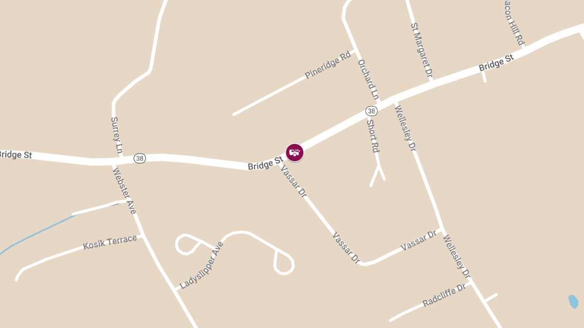 Injury Reported in Rollover Accident at 27 Bridge St (Rte 38)