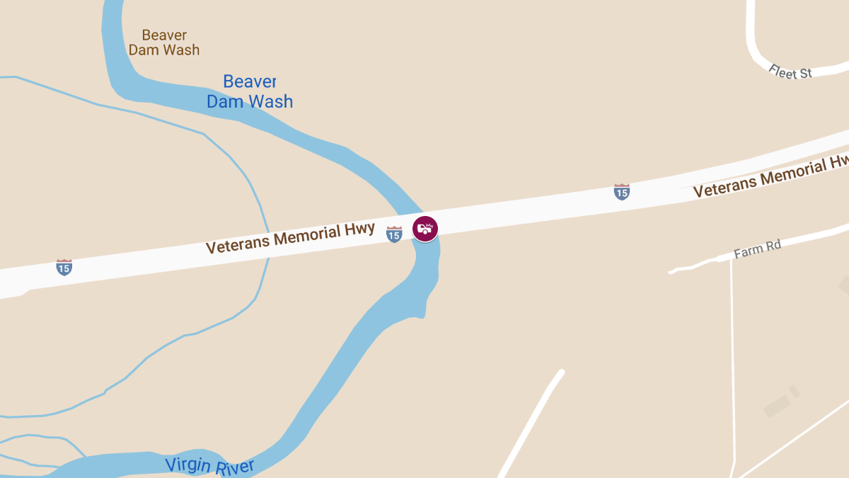 Injury Reported in Rollover Crash on I-15 Near MP 34