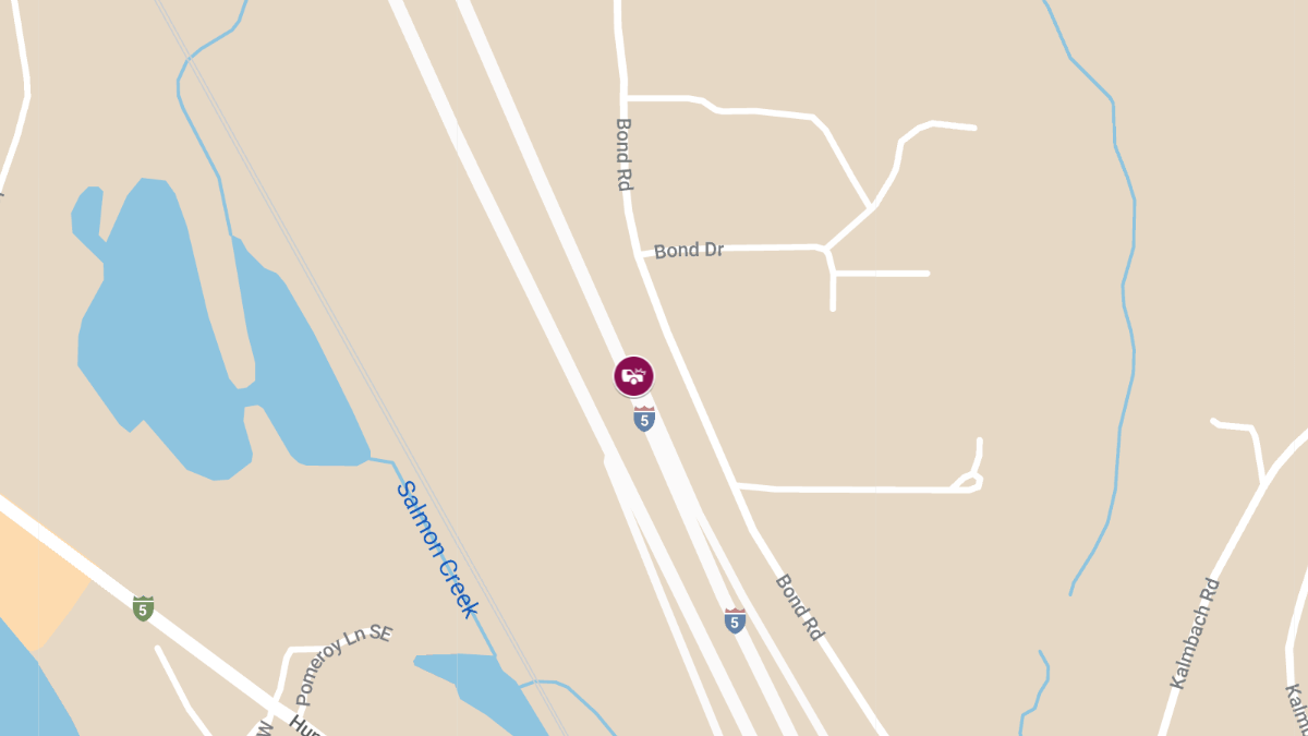 Injury Rollover Accident on I-5 NB near MP 51