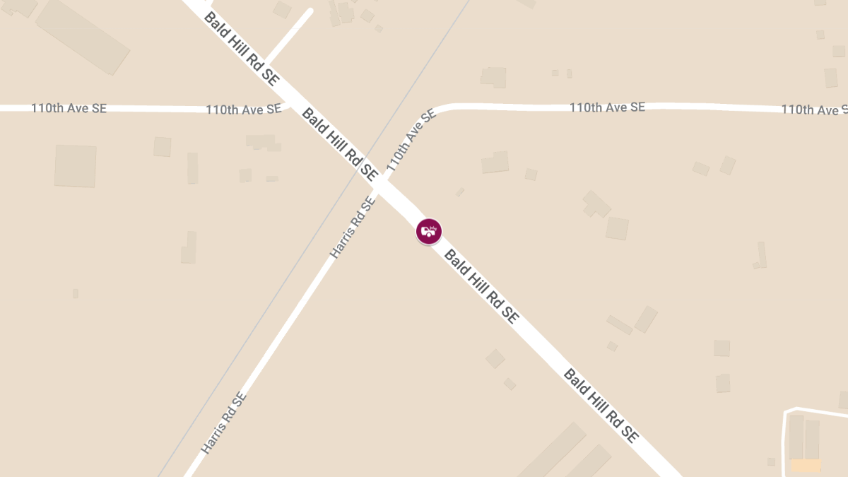 Injury in Rollover Collision on Bald Hill Rd SE