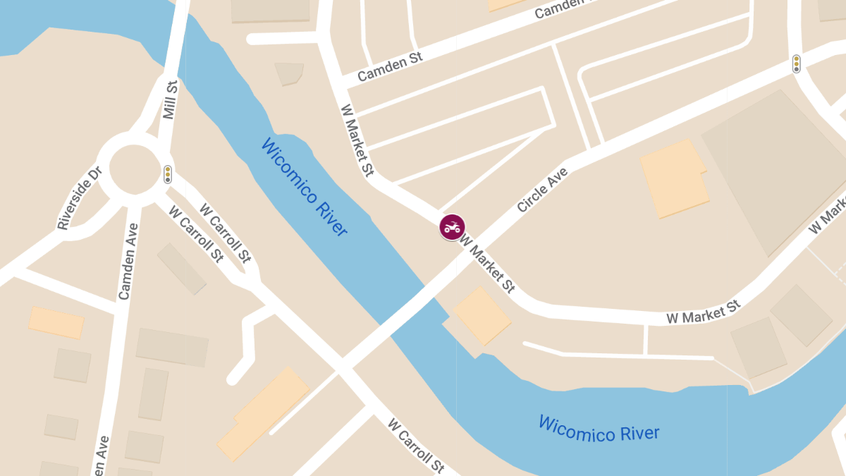 Motor Vehicle Crash with Injuries Involving Dirtbike on W. Market Street
