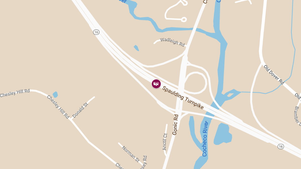 Motor Vehicle Crash with Injuries on Spaulding Turnpike NB at Exit 15