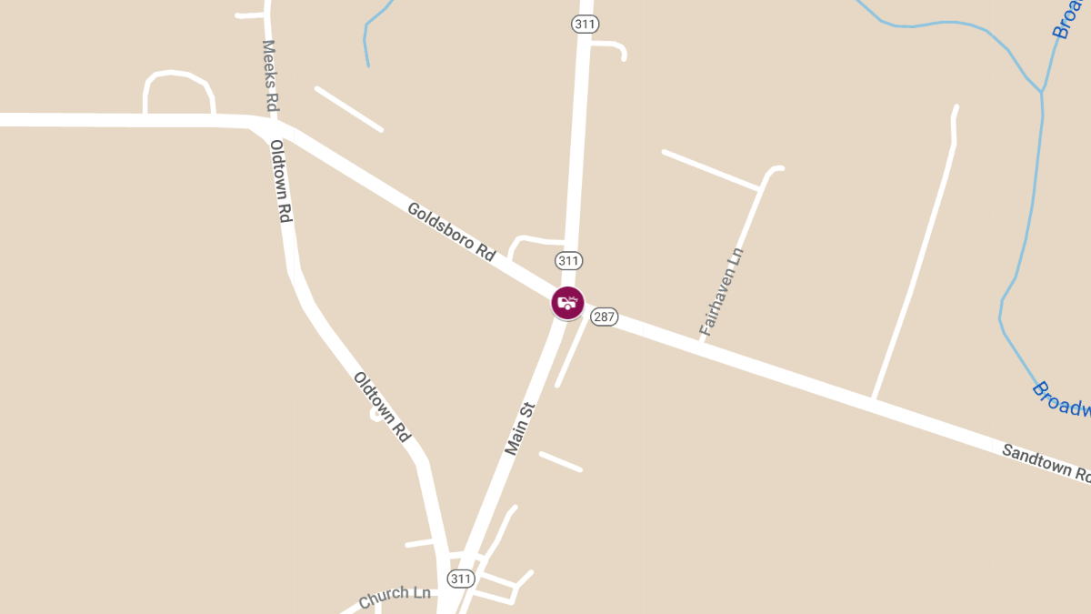 Motor Vehicle Crash with injuries at Old Line Rd & Main St