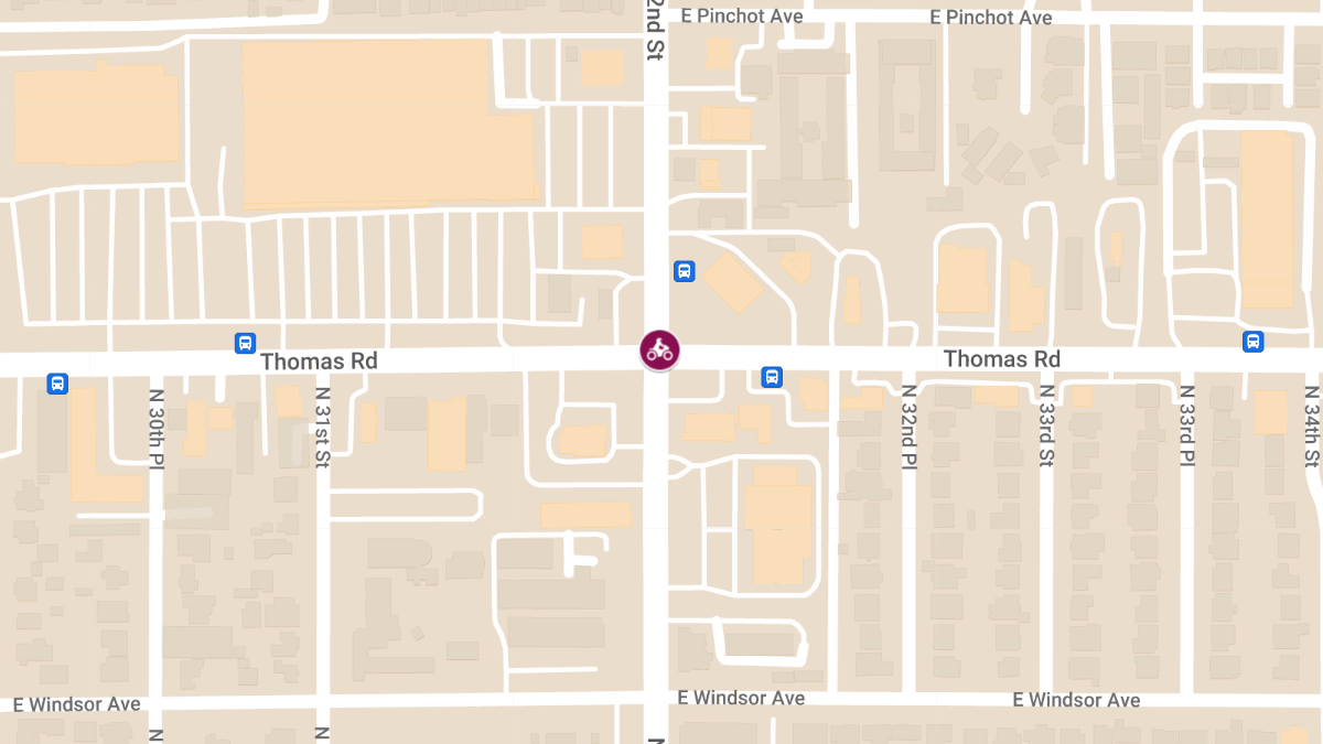 Motorcycle Accident at 32nd St and Thomas Rd