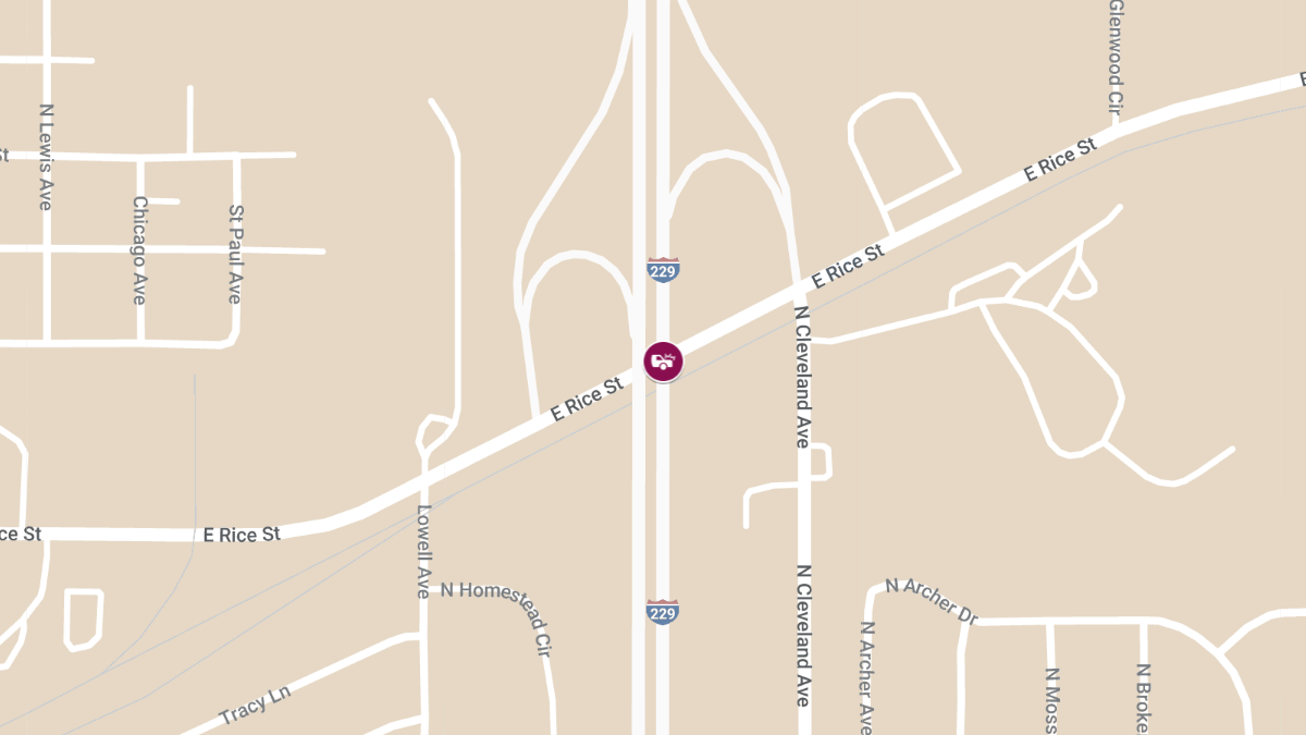 Motorcycle Accident at East Rice St and I-229