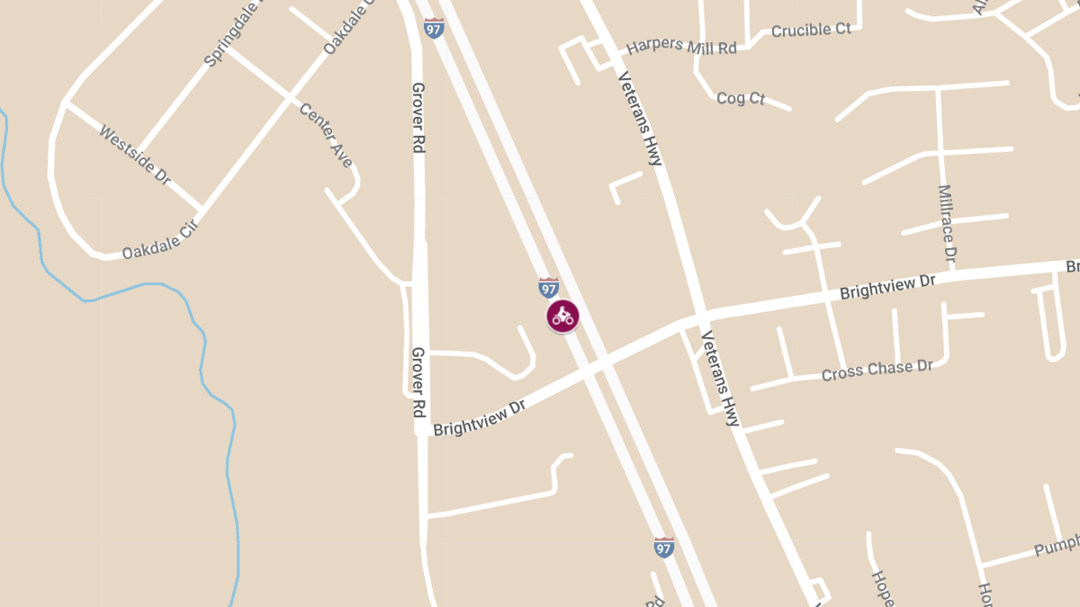 Motorcycle Accident at I-97 near Brightview Drive