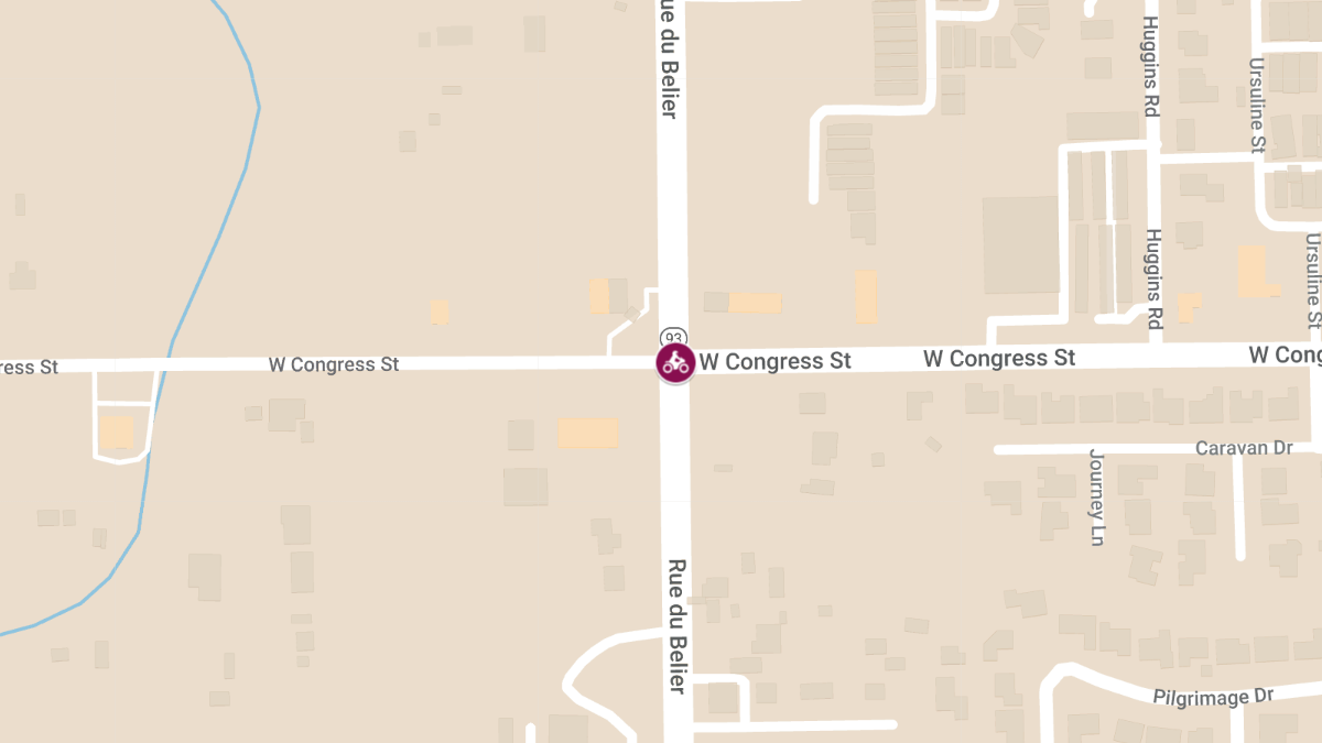 Motorcycle Accident with Injury at Rue du Belier and W. Congress St