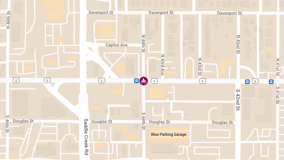 Motorcycle Crash at 44th and Dodge Street