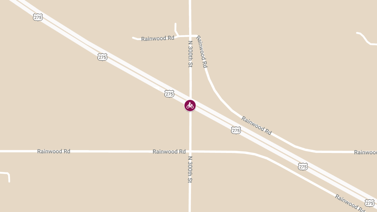 Motorcycle Crash at Hwy 275 & N 300th St Injures Woman