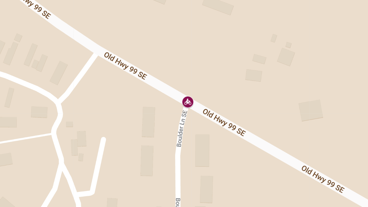 Motorcycle Crash at Old HWY 99 SE and Boulder LN