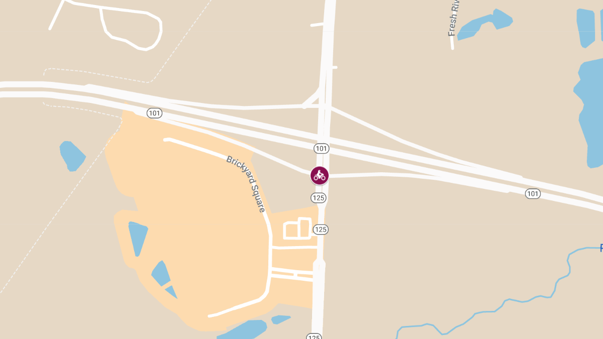 Motorcycle Crash at Route 125 & Brickyard Plaza, Causes Injuries