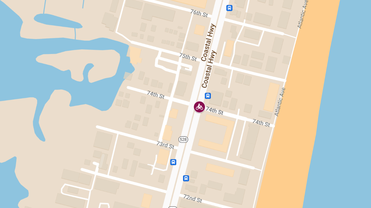 Motorcycle Crash on Coastal Hwy at 74th St Results in Injury