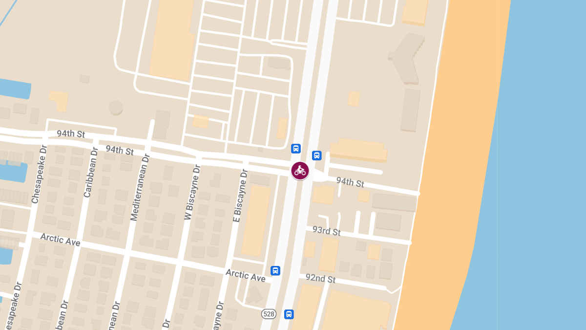 Motorcycle Crash on Coastal Hwy at 94th St Results in Injury