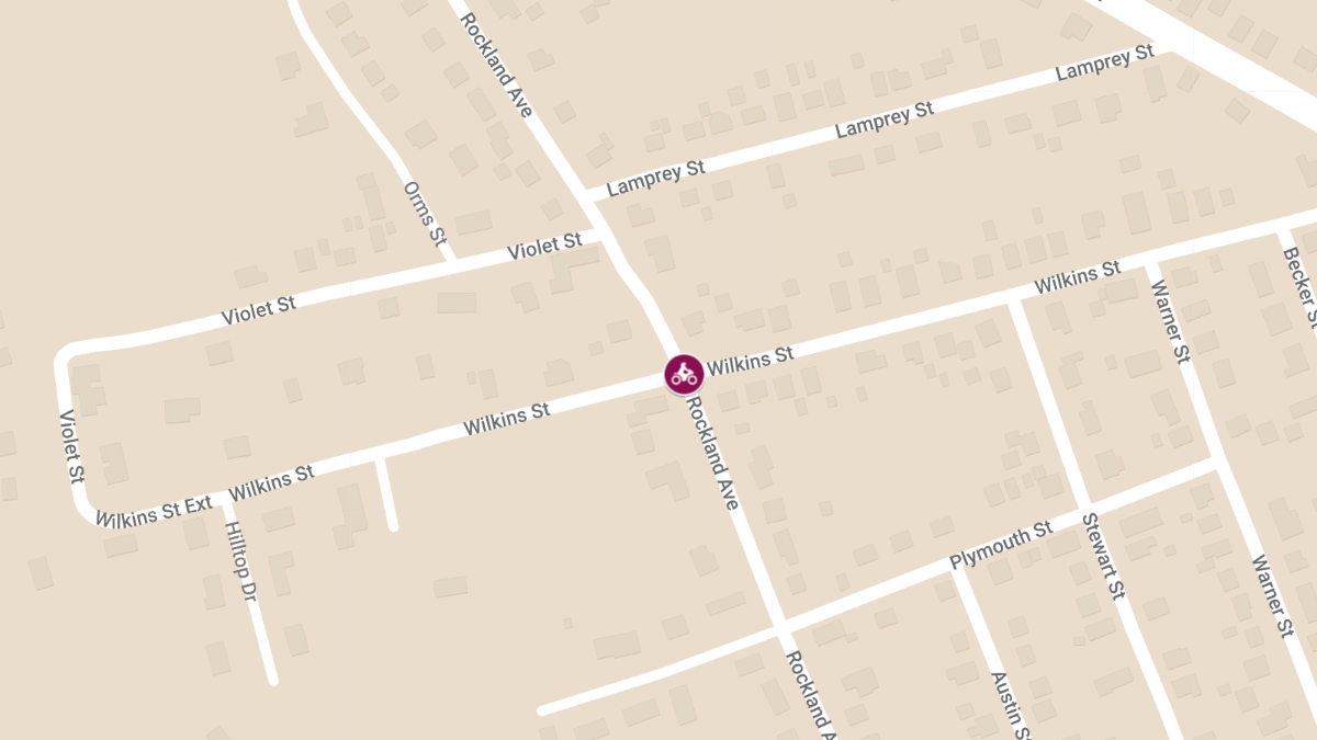 Motorcycle Crash with Injuries at Rockland Ave & Wilkins St