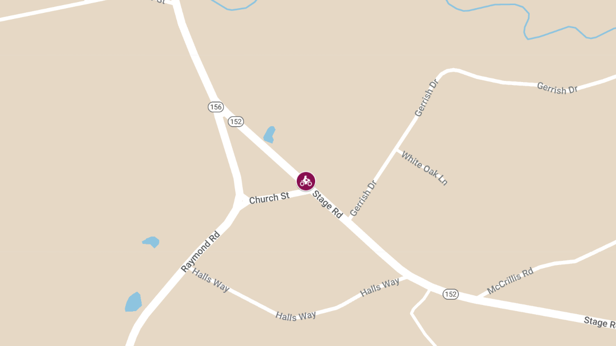 Motorcycle Rider Injured in Collision at Stage Rd & Raymond Rd