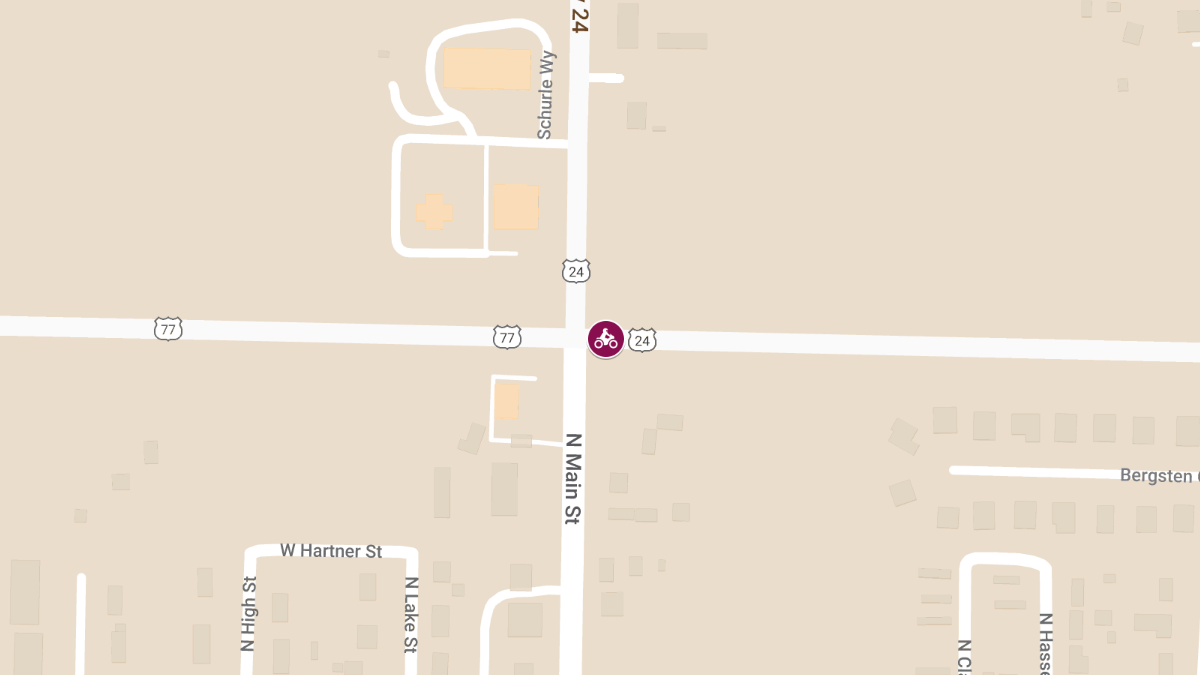 Motorcycle and Pedestrian Accident on U.S. 24