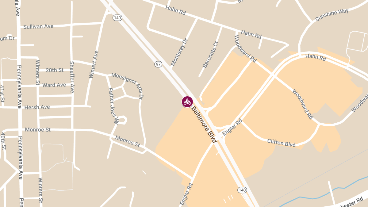 Motorcycle vs Vehicle Collision with Injuries on Baltimore Blvd near Roy Rogers