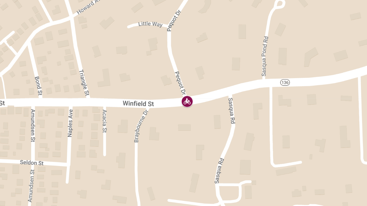 Motorcyclist Critically Injured in Collision at Winfield St & Pequot Dr