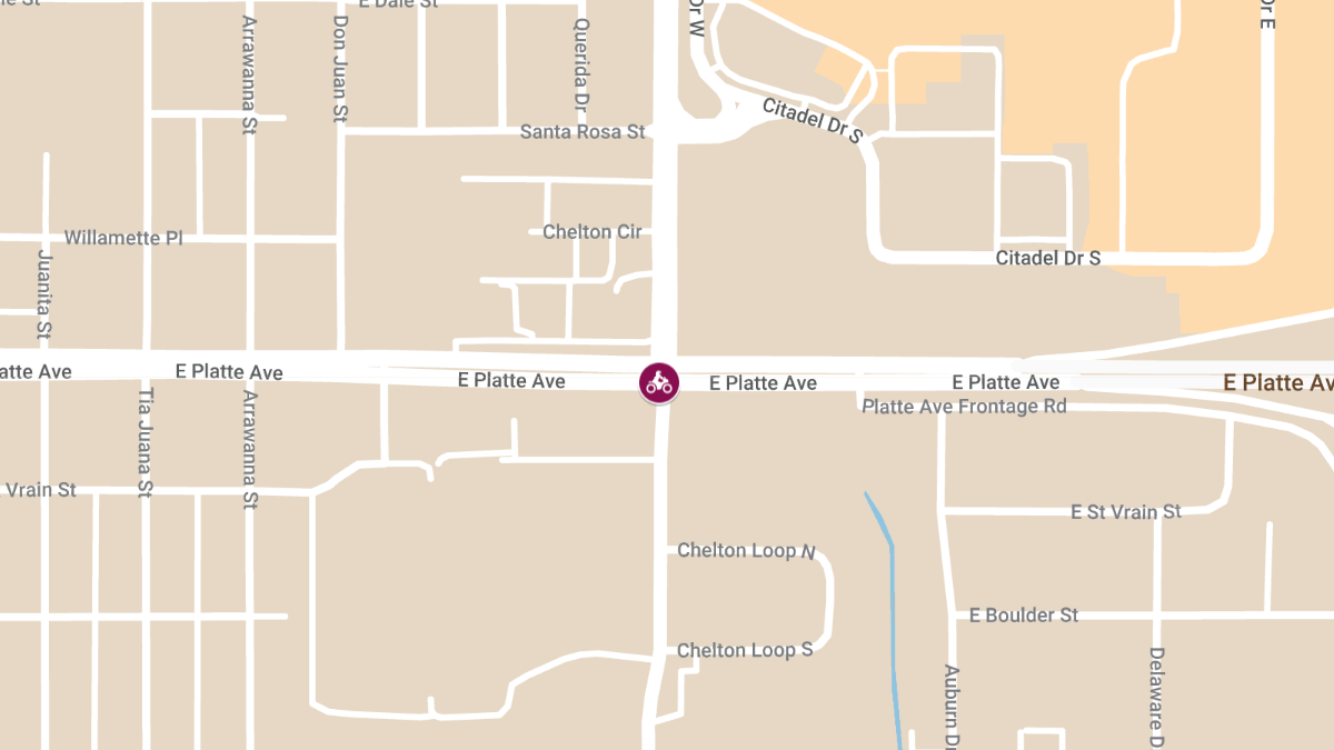 Motorcyclist Dies in Collision at Platte Ave & Chelton Rd