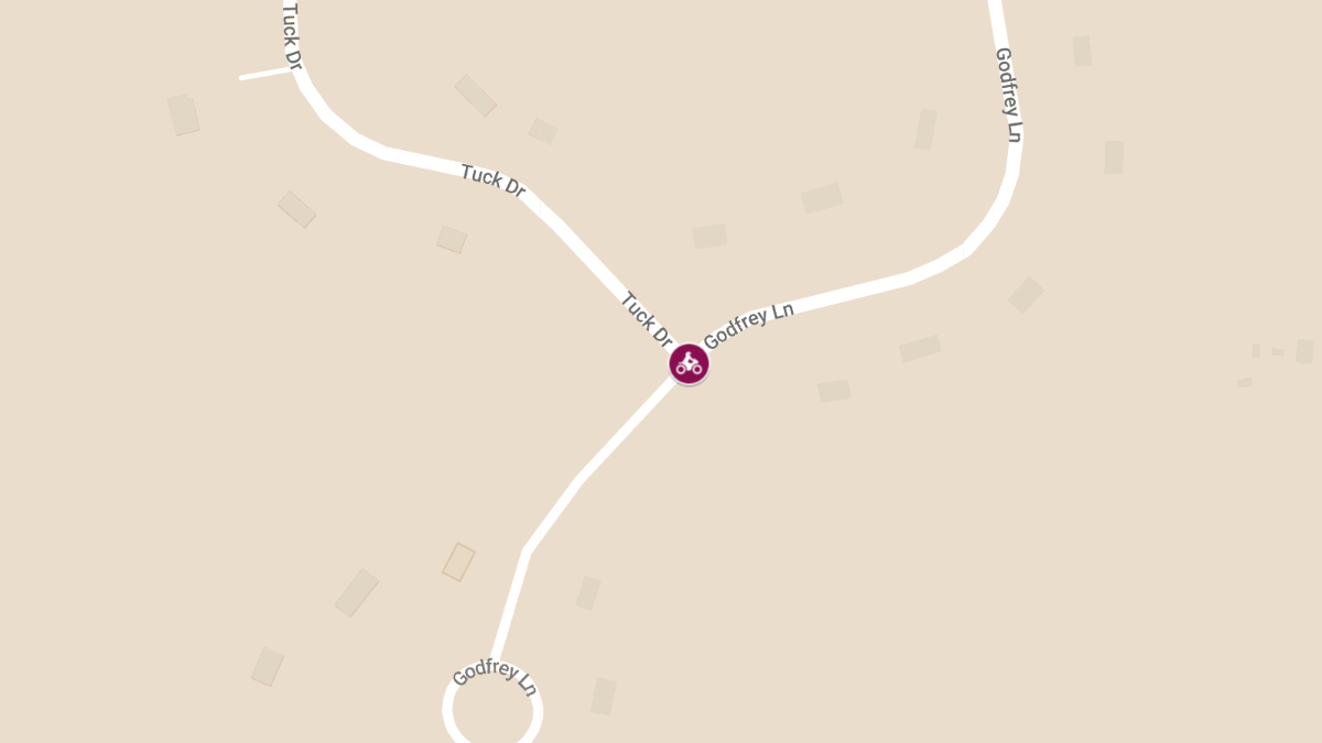 Motorcyclist Injured in Crash at Tuck Dr & Godfrey Ln